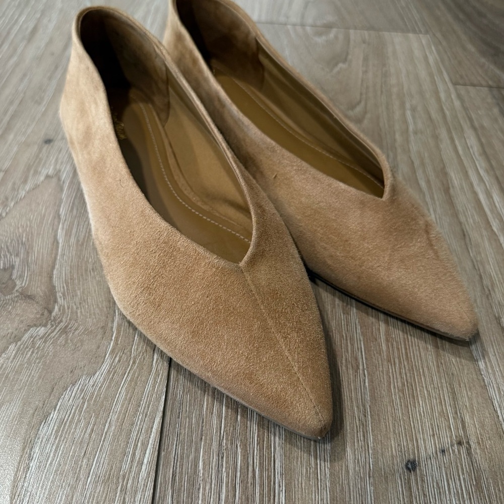 & Other Stories suede pointed ballerina flats size 38 - Picture 2 of 7